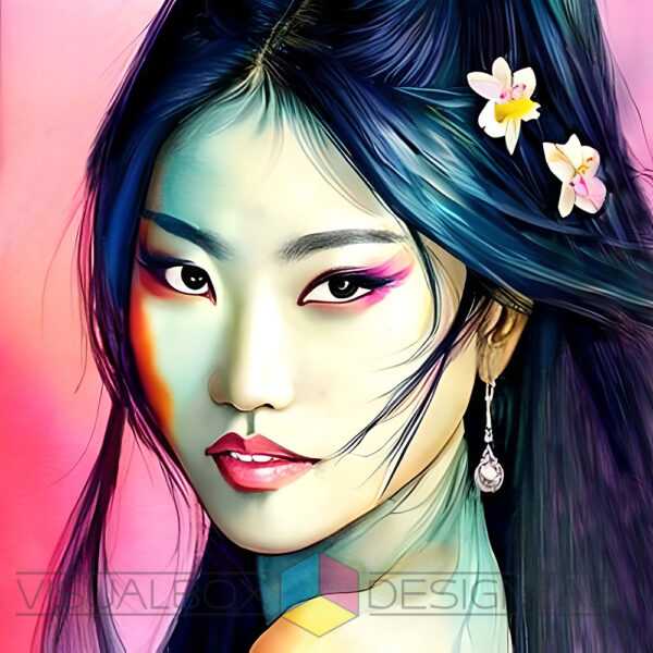 Asian Beauty 3 Digital Art